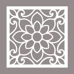 planet decor MDF Engineered Wood Hanging Room Divider in Brown Colour image 2