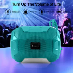 Vaku Luxos Audilo Portable Outdoor Speaker 8Hrs Playtime FM Radio Micro-SD USB RGB Light 10 W Bluetooth Speaker image 5