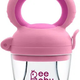 beebaby Chewy Food & Fruit Silicone Nibbler with Extra Silicone Mesh. 3M+ (Pink) Feeder-picture-28