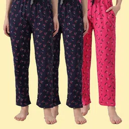 trendy world Pack of 3 Women Pyjama-picture-18