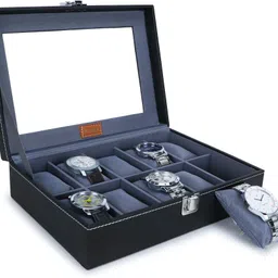 ledo Watch Box Case Organizer for Men and Women with Transparent Look Display Holder Watch Box image 2