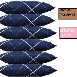 liponos LUXURY Polyester Fibre Solid Sleeping Pillow Pack of 6 image 3