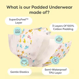 superbottoms Waterproof Pull up Potty Training Unisex Padded Underwear Size 3 (3-4Y) image 2
