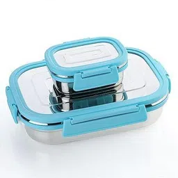 forsel Leak Proof 2 Compartment Stainless 2 Containers Lunch Box-picture-15