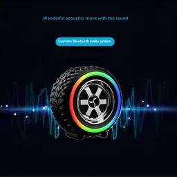 PARADISEECOM XG-95 Tyre Speaker Compact High Power Wireless Bluetooth Audio Party 16 W Bluetooth Home Theatre image 5