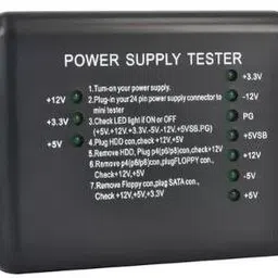 techgear Tester 20 or 24 Pin PSU ATX SATA HDD SMPS PC Analog Voltage Tester Digital Battery Tester image 2