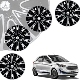 CAR WHEEL CAP/ WHEEL COVER ROVER DEGINE "SILVER_BLACK_COLOR" 14 INCH Wheel Cover For Ford Figo, Swift Dzire, Micra, KUV 100, Xcent, Vista, Ritz, Amaze, Indigo, Celerio, Swift, Brio, Grand i10-image-10