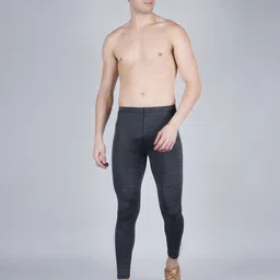 ninq Solid Men Grey Tights image 5