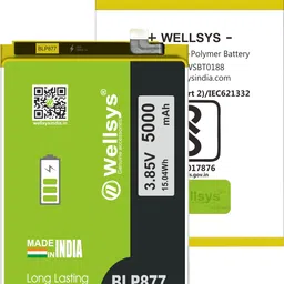 WELLSYS Mobile Battery For REALME 8 / 8i 5G / C31 / C35 (BLP877 5000mAh)-picture-21