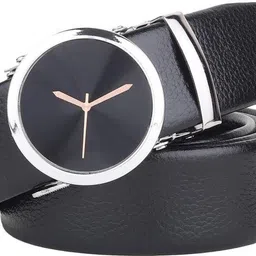 bruty Men Casual, Formal, Party Black Artificial Leather Belt image 2