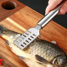 lifesaay Fish Scale Remover Scraper Shaver for Fast Cleaning Fish Skin Stainless Steel Fish Scaler image 4