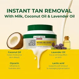 nature's Lacto Bleach Tan Removal Cream with Milk image 3