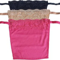 Women Black, Beige, Pink Mock Camisole-image-0