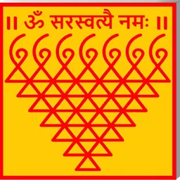 voorkoms Maa Saraswati Yantra Poster Sunboard For Home, House, Shop Décor12x12 Inches Paper Yantra-picture-19