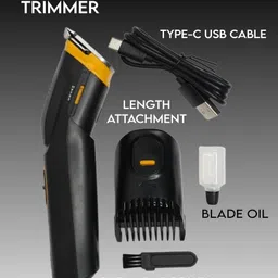 Life Creation BLACK TRIMMERAT-509 Smart Beard and Hair Trimmer for Men --445 Fully Waterproof Grooming Kit 90 min Runtime 8 Length Settings image 2