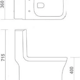 d o t Premium Quality Western Toilet/Water Closet/Commode With Soft Close Toilet Seat S/1024 "S" Trap 225MM (9 inch) One Piece Western Commode image 3