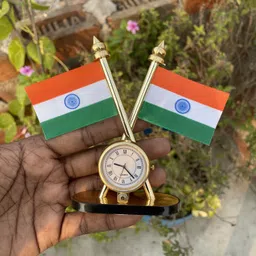 voyo Clock indian Flag Double Sided Wind Car Window Flag image 4
