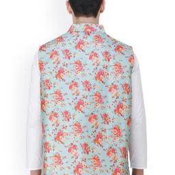 Exotic India Printed Woven Nehru Jacket image 3