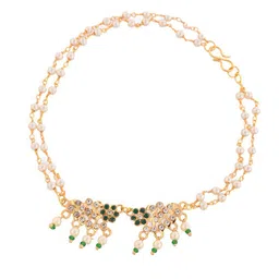 Silvermerc Designs Gold-Plated Pearls Anklet image 4