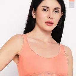 TOFTY Pack Of 2 Full Coverage Medium Support All Day Comfort Cotton Workout Bras-picture-35