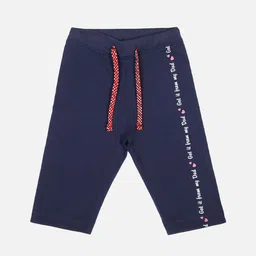Bodycare Infant Girls Mid-Rise Typography Printed Cotton Capris-image-70