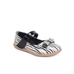 Lil Lollipop Girls Abstract Printed Ballerinas With Bows & Velcro Closure-picture-44