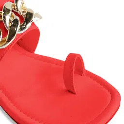 VAGHBHATT Embellished Leather One Toe Flats image 3