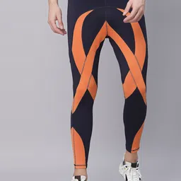 JUMP USA Men Colourblocked Antimicrobial Ankle-Length Tight-image-67