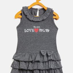 Camey Girls Printed Drop-Waist Ruffled Cotton A-Line Dress-picture-16