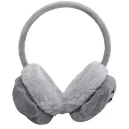 FabSeasons Kids Set Of 2 Grey & Orange Ear Muffs image 3
