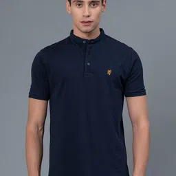 Red Tape Henley Neck Pure Cotton T-Shirt-picture-55