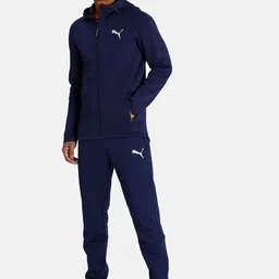 Puma Men Navy Blue Outdoor Sporty Jacket image 3