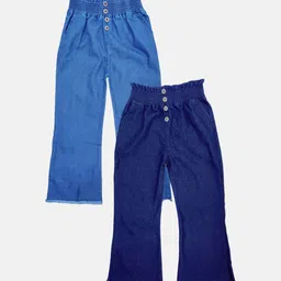 BAESD Girls Pack of 2 Clean Look Cotton Jeans-picture-22