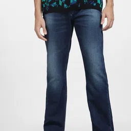 Jack & Jones Men Bootcut Low-Rise Low Distress Jeans image 1