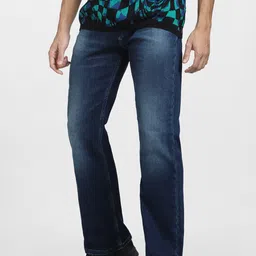 Jack & Jones Men Bootcut Low-Rise Low Distress Jeans image 2