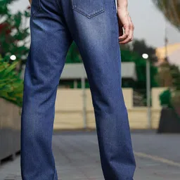RAGZO Men Relaxed Fit Mid Rise Clean Look Cotton Jeans image 2