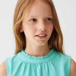 Mango Kids Ruffles Sleeveless Top image 3