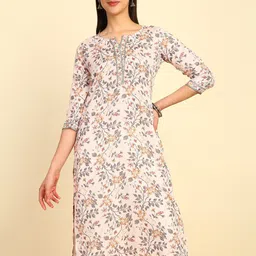 Soch Floral Printed Thread Work Straight Kurta-picture-37
