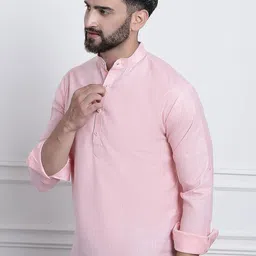 ROYAL KURTA Band Collar Straight Kurta image 2