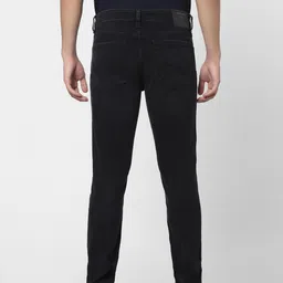 Jack & Jones Men Black Slim Fit Low-Rise Low Distress Stretchable Jeans image 4