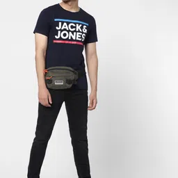 Jack & Jones Men Black Slim Fit Low-Rise Low Distress Stretchable Jeans image 2