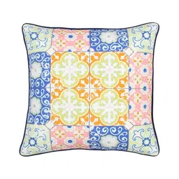 House This Blue & Pink Set of 2 Abstract Square Cushion Covers image 3