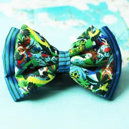 Tossido Girls Blue & Green Layered Bow Hairband image 4