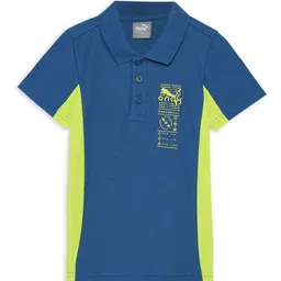 one8 x PUMA Boys Colourblocked Polo Collar T-shirt-picture-42