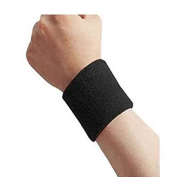 Morex Unisex Multi-Sport Sweatband/Wrist Support, 3 Inch, Black/Blue/Grey/Red/White, Cotton Blend, Athletes and Sports Enthusiasts image 2