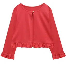 a.t.u.n. A T U N Girls Red Cardigan image 1