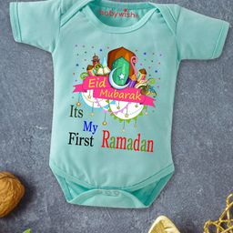 Babywish Infants Eid Printed Cotton Bodysuit-picture-20