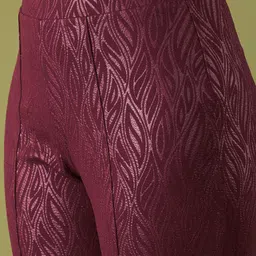 Selvia Self Design Sweetheart Neck Top & Flared Trouser Co-Ords image 3
