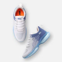 HRX by Hrithik Roshan Men Blue Textile Flyknit Running Shoes image 2