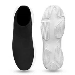 Bxxy Men Lightweight Mid Top Mesh Contrast Sole Slip-On Sneakers image 5